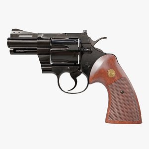 Revolver 05 Small Black All PBR Unity UE Textures