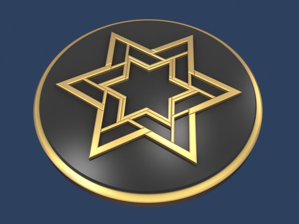 Star david medallion 3D - TurboSquid 1430078