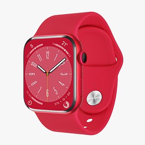 Apple Watch 8 Series - PRODUCTRED Aluminium Case with Sport Band 3ds Max