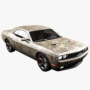 3D dodge challenger r-t model