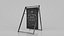 Anpassbare doppelseitige Kreidetafelschilder