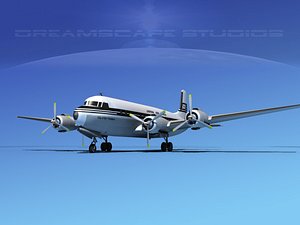 3d propellers douglas dc-7 dc-7b model