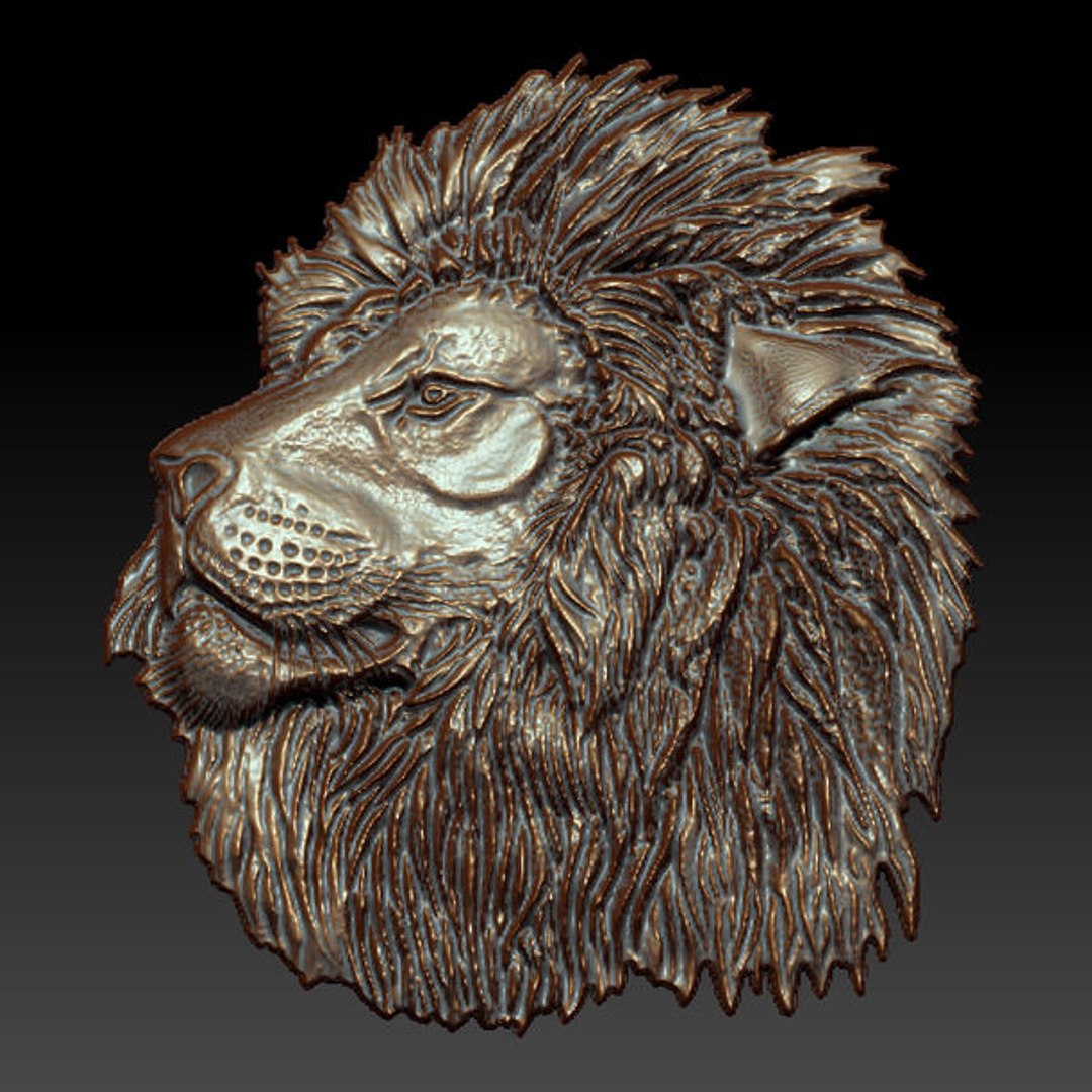 Lion Relief 3ds