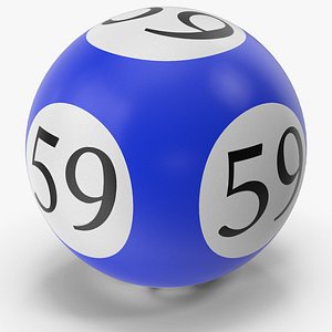 Bingo Ball 59 3D model