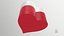 Silver Band Wedding Ring In Heart Shaped Box V01