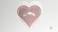 Silver Band Wedding Ring In Heart Shaped Box V01