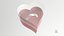 Silver Band Wedding Ring In Heart Shaped Box V01