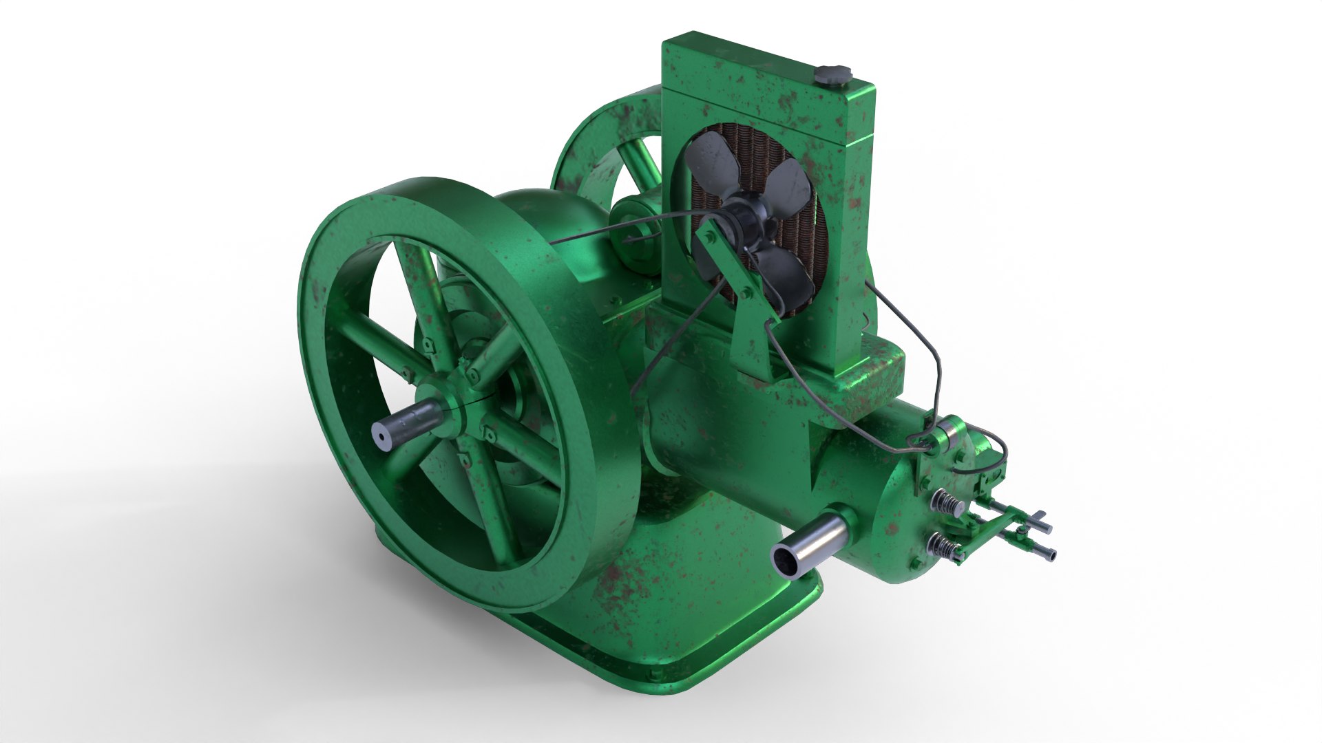 Fairbanks Morse ZC-208 12 HP Engine 3D Model - TurboSquid 2036272