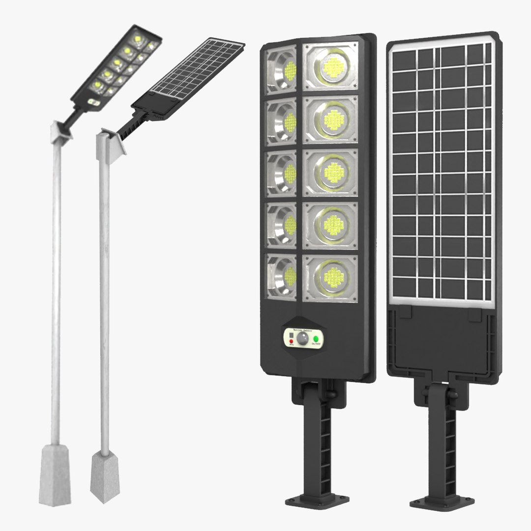 3D Solar Street Light - TurboSquid 1972827