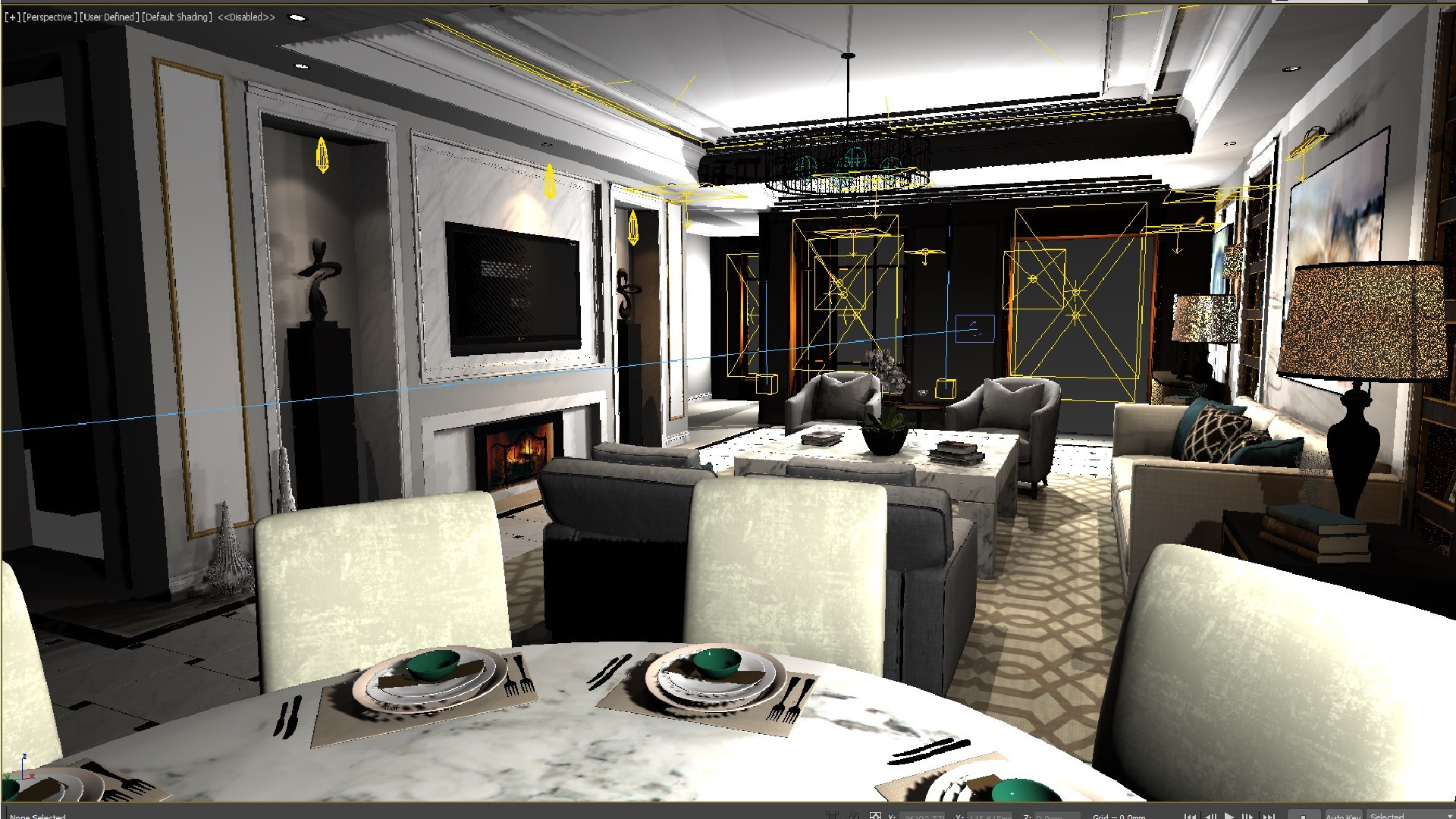 Modern living room 3D model - TurboSquid 2024425