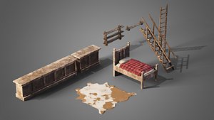 Tavern set 3D model