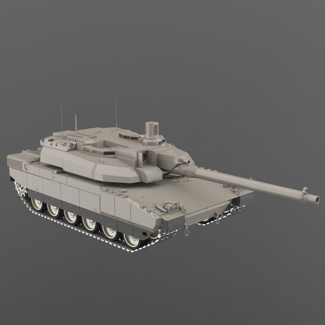 Amx-56 Leclerc Tank 3ds