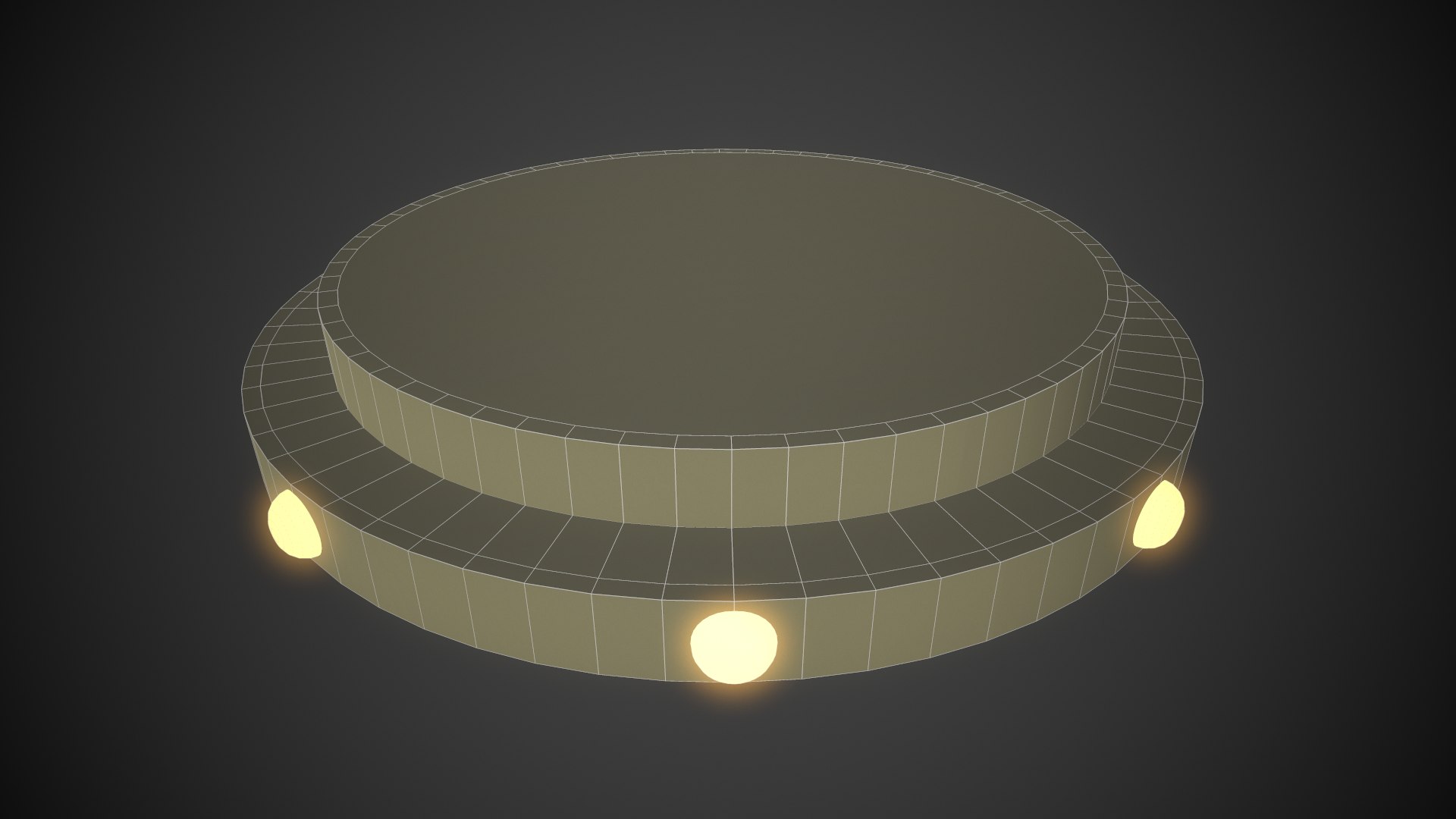 Red Circle Stage Platform 3D Model - TurboSquid 1576585