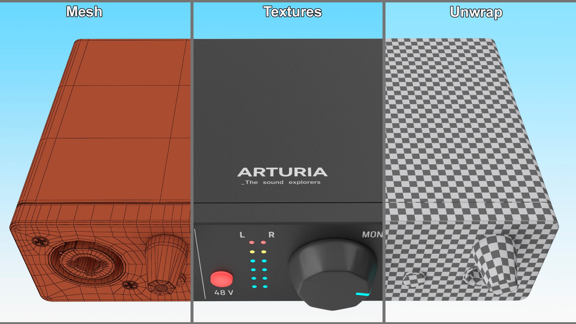 3D model Arturia MiniFuse 1 USB Audio Interface Black https://p.turbosquid.com/ts-thumb/v6/l5OjQG/IX/arturiaminifuse1usbaudiointerfaceblack3dmodel026/jpg/1693950646/1920x1080/fit_q87/0681715aff320b95867b70ede4bee4e61af6d1ab/arturiaminifuse1usbaudiointerfaceblack3dmodel026.jpg