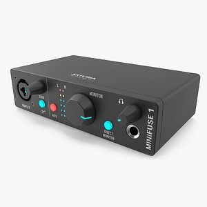 3D model Arturia MiniFuse 1 USB Audio Interface Black