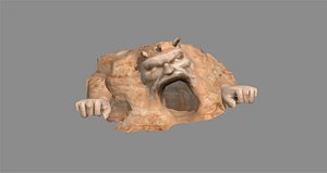 Entrance to a mysterious cave in the desert - Cave - Dungeons