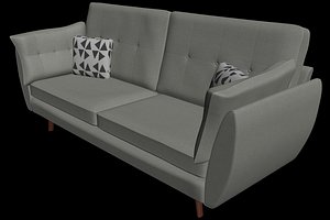 3D sofa pillow model