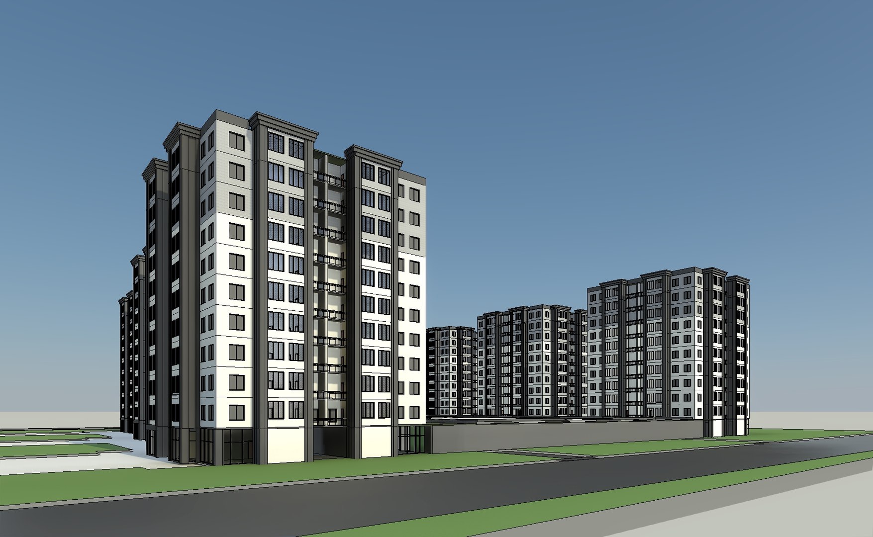 Residential Complex 3D Model - TurboSquid 2334913