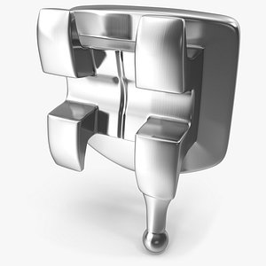 Dental Braces Bracket V03 3D model
