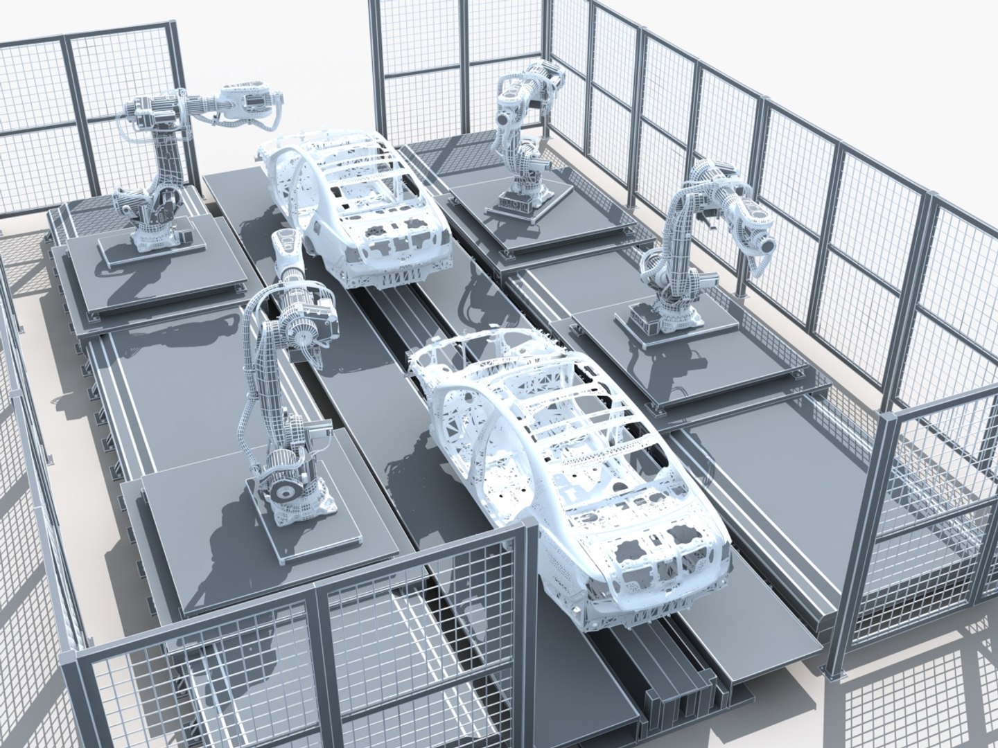 Automobile Assembly Line 3D TurboSquid 2085197