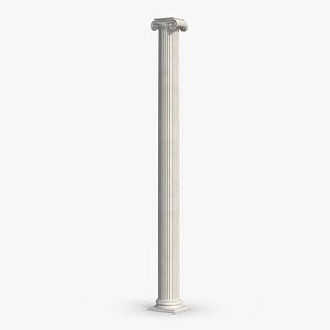 ionic column greco roman 3d model