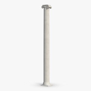 Ionic Column Greco Roman 3 3D Model