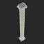 Ionic Column Greco Roman 3 3D Model