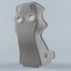 BRIDE XERO CS Black Gradation Logo Seat 3D model