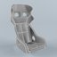 BRIDE XERO CS Black Gradation Logo Seat 3D model