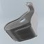 BRIDE XERO CS Black Gradation Logo Seat 3D model