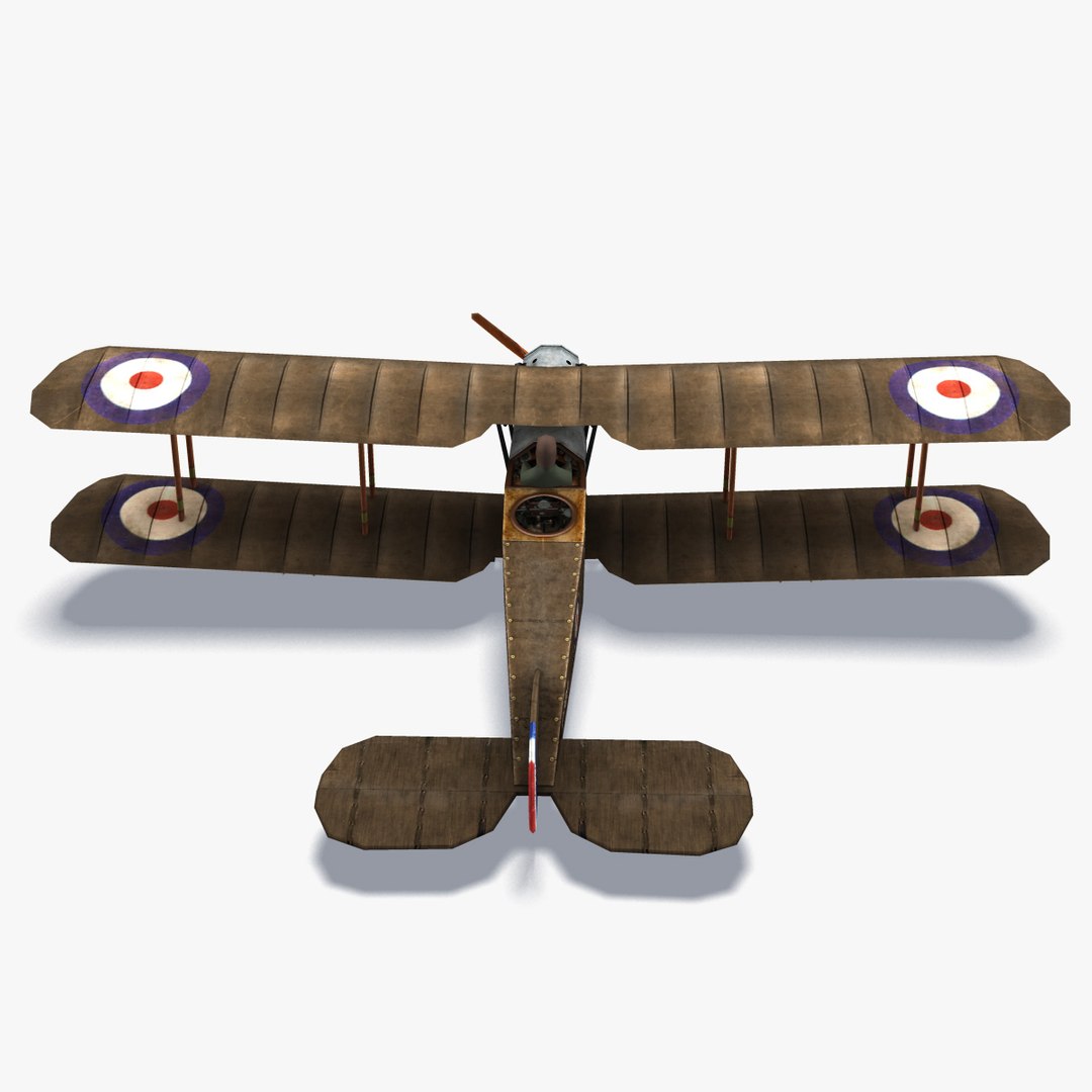 Bristol Biplane Aircraft 3d Model