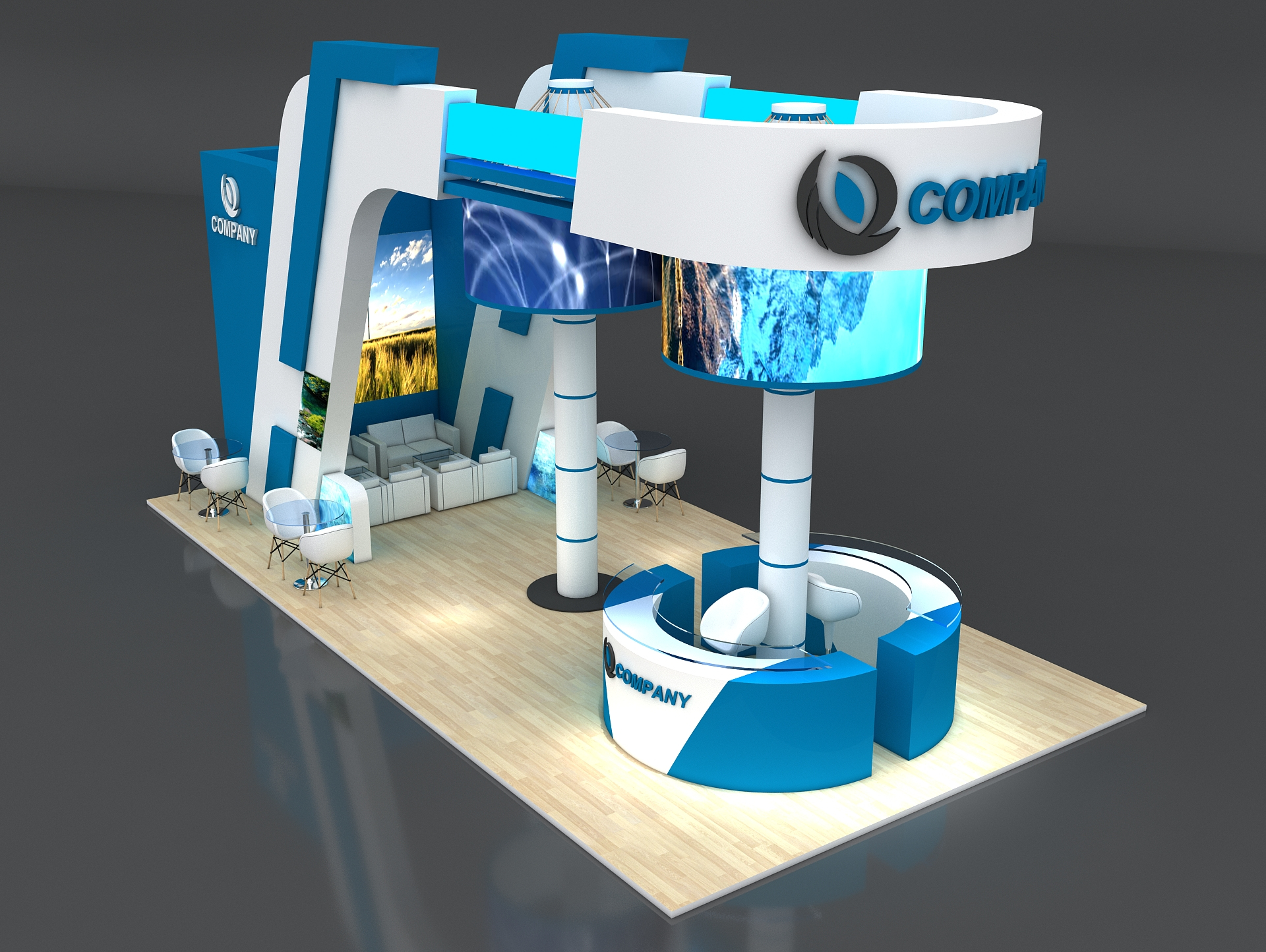 3D booth exhibit stand - TurboSquid 1630127