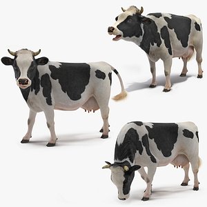 cow farm animal 3D model