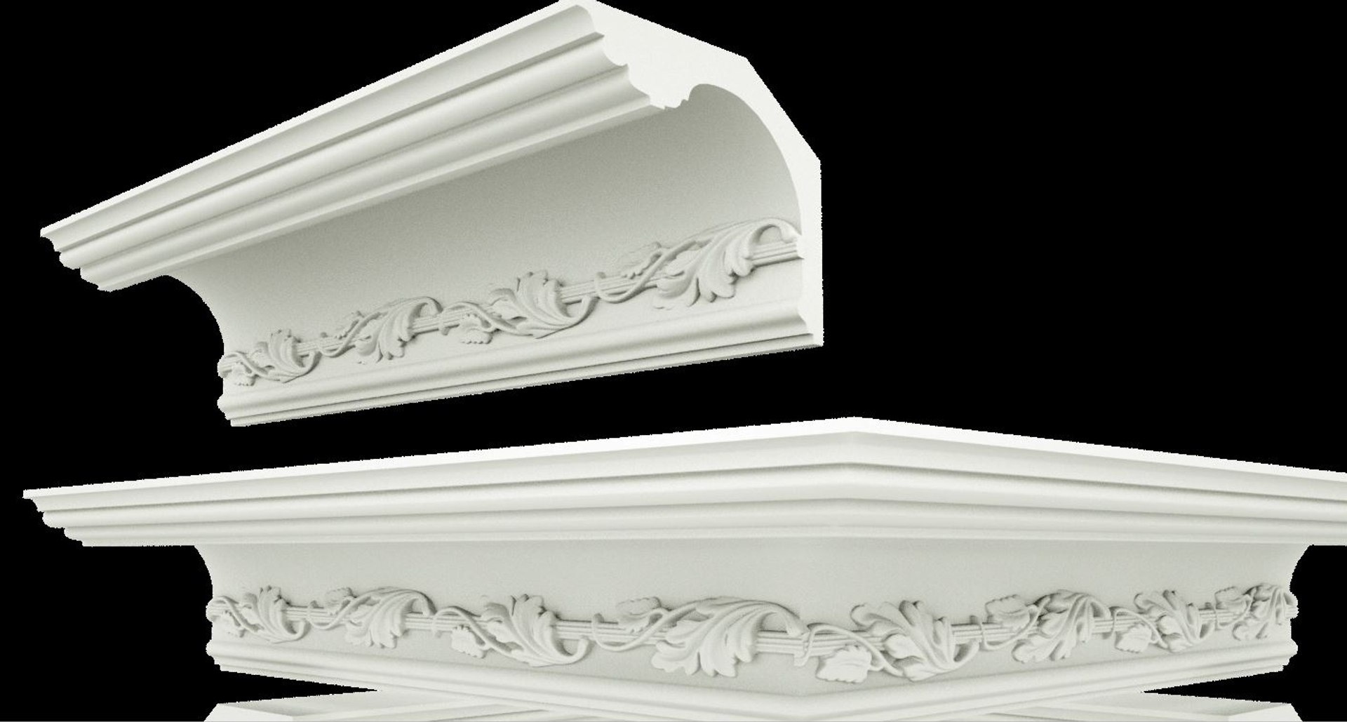 Patterned Cornices 3D Model - TurboSquid 1421156