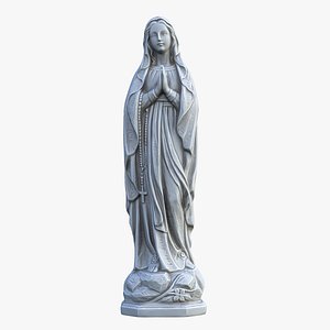 mary virgin statue 3D model
