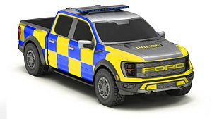 Car Police 15 3D model