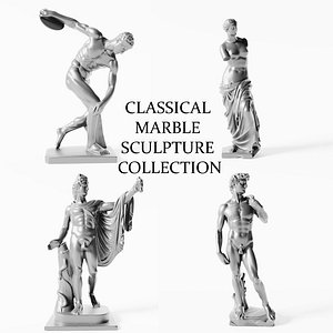 3D CLASSICAL MARBLE SCULPTURE COLLECTION model