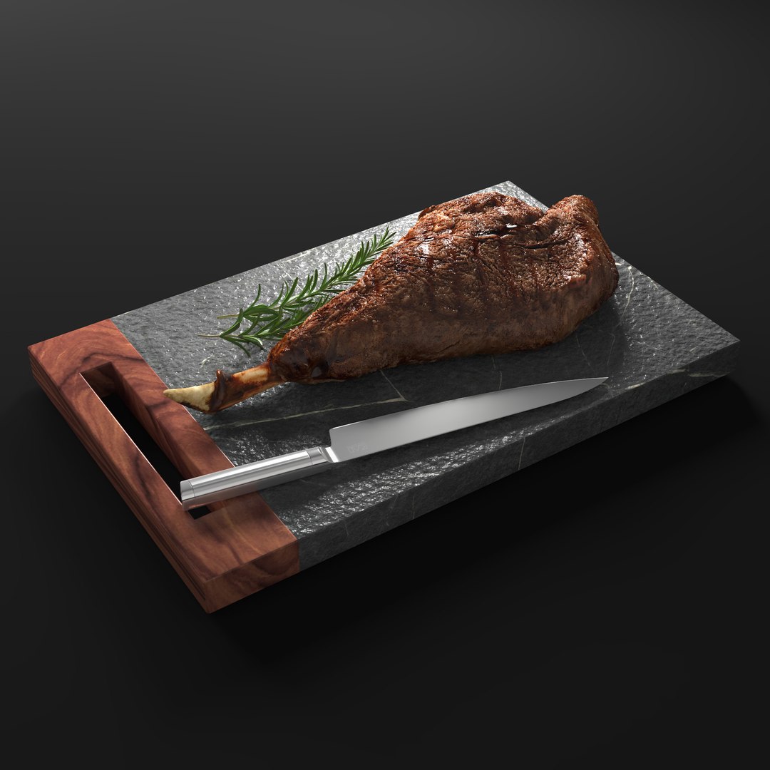 3D Model Meat Steak Food - TurboSquid 1384676