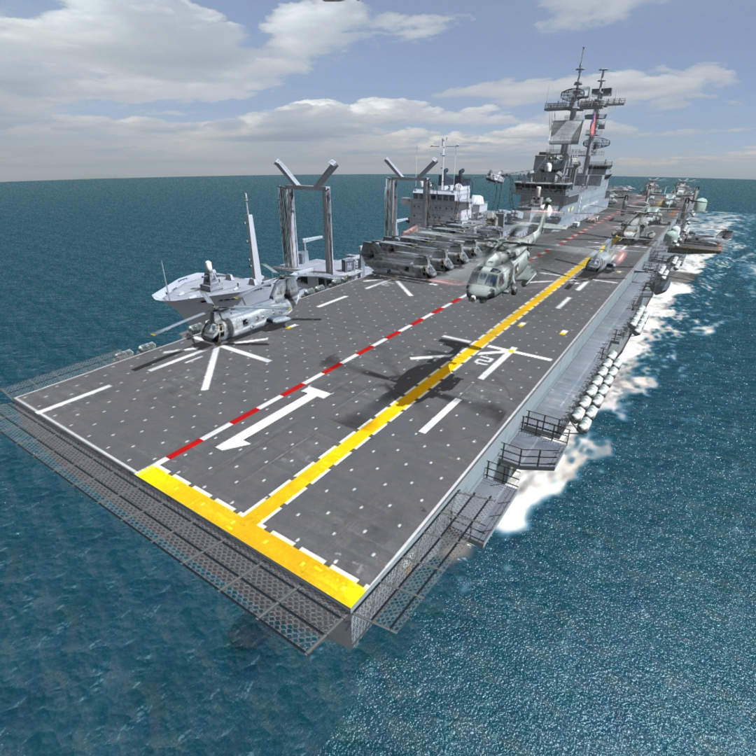 uss navy amphibious assault 3d model