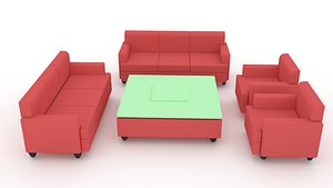 3d Sofa Set model