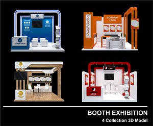 3D model booth exhibit expo