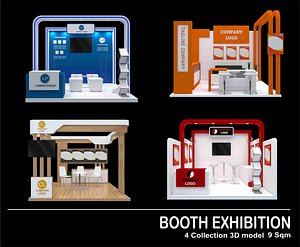 3D model booth exhibit expo