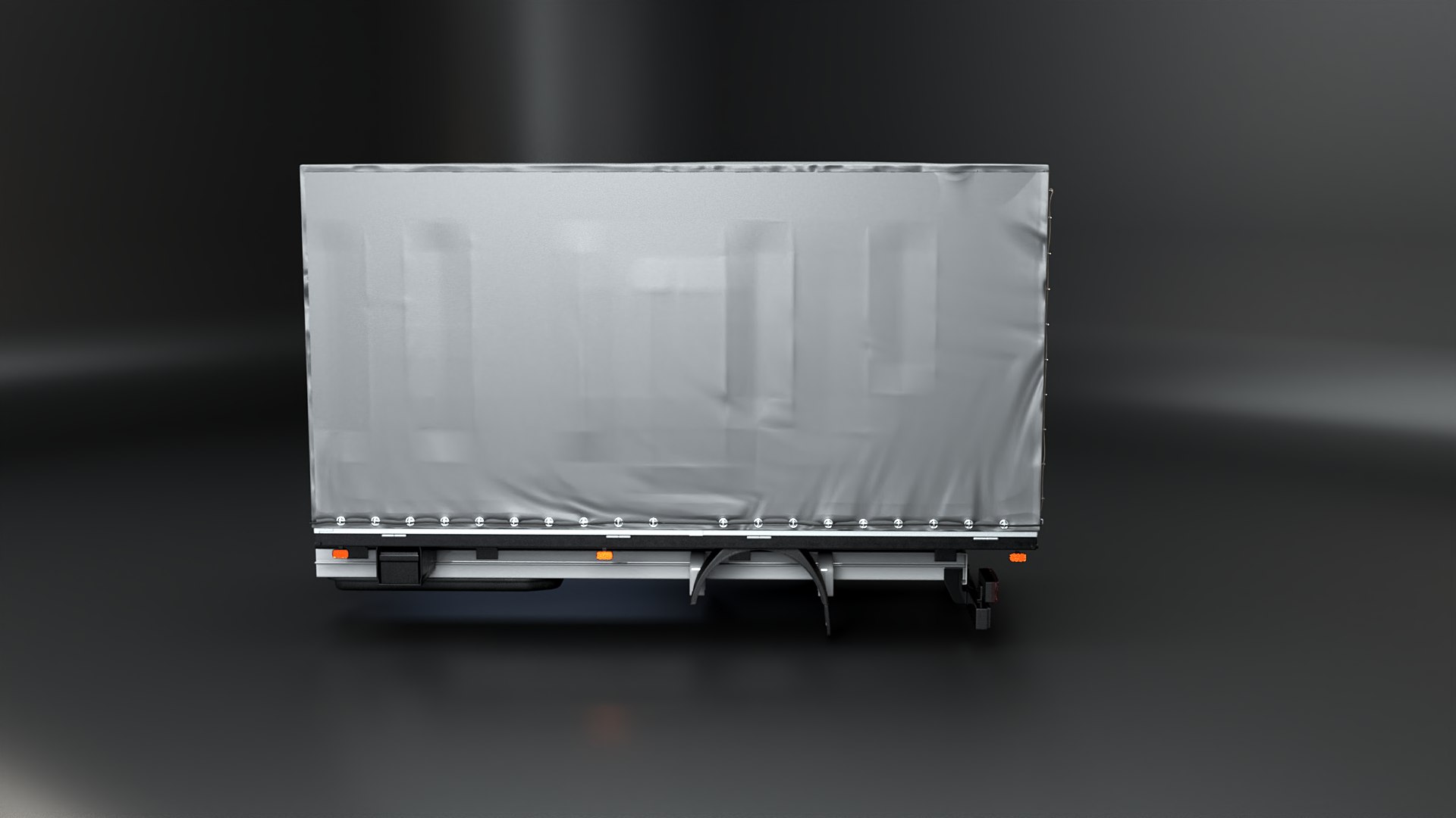 3D Curtain Side Tautliner Van Structure 3D Model PBR Textures ...