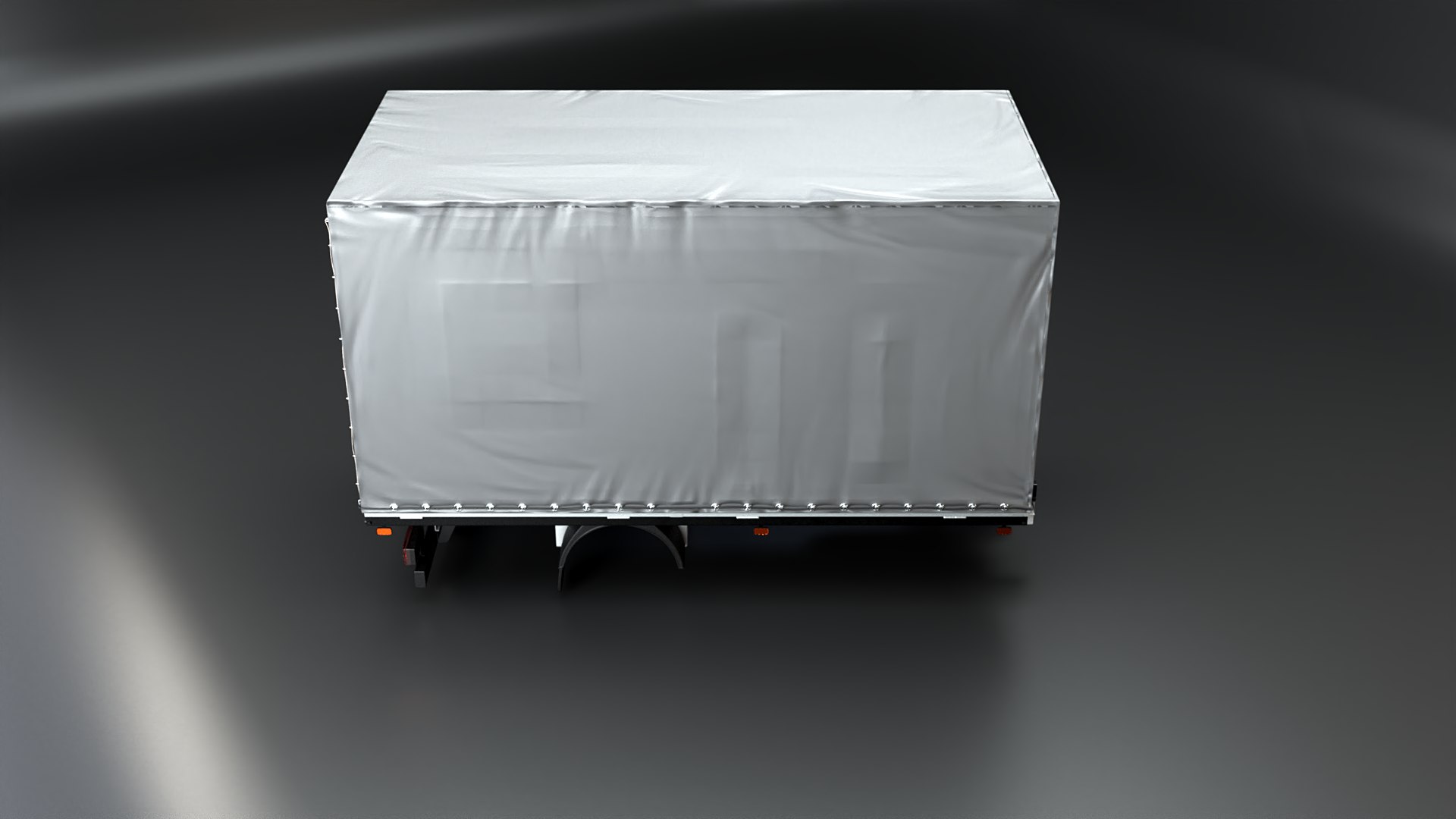 3D Curtain Side Tautliner Van Structure 3D Model PBR Textures ...
