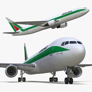 Alitalia Boeing 767 Passenger Jet Rigged