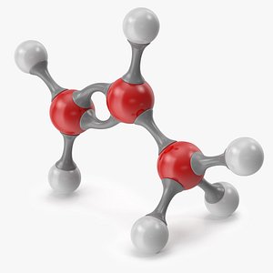 3D propene molecular