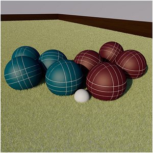 3D model Bocce Ball Set