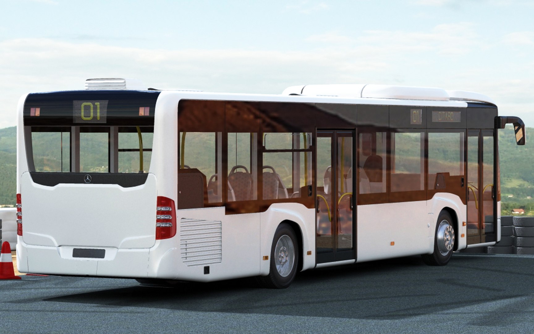Materials Bus 3d Model