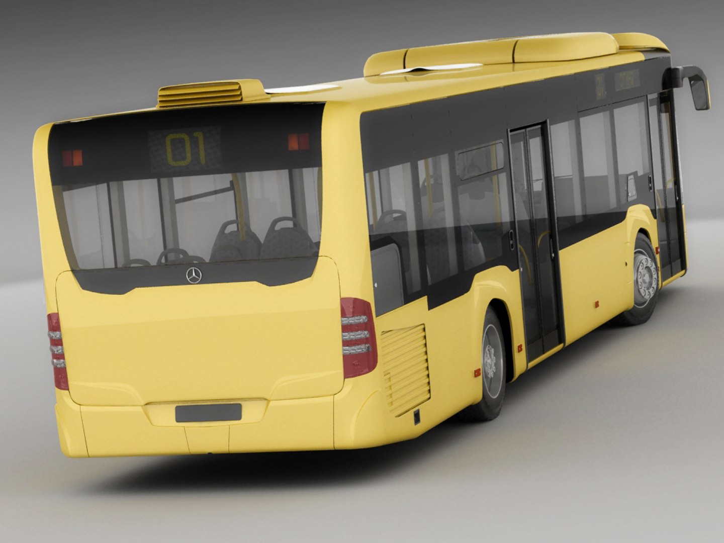 Materials Bus 3d Model