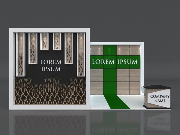 booth exhibit stand 3D